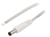 Cablu Alimentare DC 5,5/2,5mm Transparent 2m