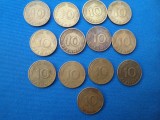 LOT 13 BUCATI 10 PFENNIG -RFG DIFERITE LITERE