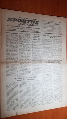 sportul popular 23 martie 1953-minerul petrosani conduce clasamentul diviziei A foto