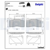 Set placute frana disc Alfa Romeo 156 Sportwagon, 159, 159 Sportwagon, 166, Brera, Spider; Lancia Delta III; Mitsubishi Carisma, Lancer VII Motor