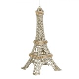 Ornament Crăciun, Turn Eiffel, 26 cm, Argintiu, Oem