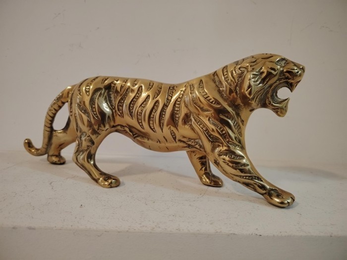 Superbă sculptura tigru din bronz masiv