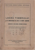 Legea timbrului si a impozitului pe acte si fapte juridice (1945)