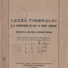 Legea timbrului si a impozitului pe acte si fapte juridice (1945)