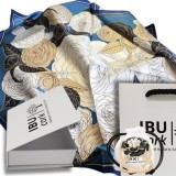 Cumpara ieftin Set cadou esarfa satin si inel floral asortat IBU Cork