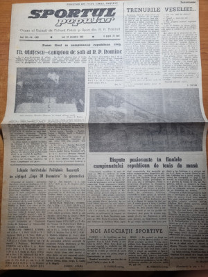 sportul popular 23 decembrie 1963-dinamo pitesti,steaua,rapid,dinamo bucuresti foto