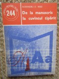 DE LA MANUSCRIS LA CUVANTUL TIPARIT-ALEXANDRU D. IROD