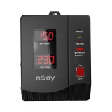 NJoy | AVRL-20002AL-CS01B | Alvis 2000 | Stabilizator de tensiune | 2000 VA | 1200W | Tower | Nr iesiri 2 Schuko | Intrare Schuko | Display digital &quot;A