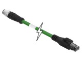 Adaptor MOLEX M12 tată RJ45 IP67 drept 4 pini cod 1201080258