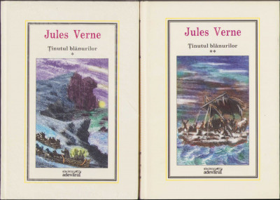 HST Ținutul blănurilor vol I + II Jules Verne ediția Adevărul foto