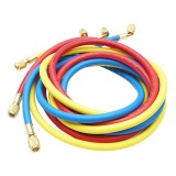 Set furtunuri 180 cm, 3 culori, pentru &icirc;ncarcare freon R12, R22, R134a, R404, R502