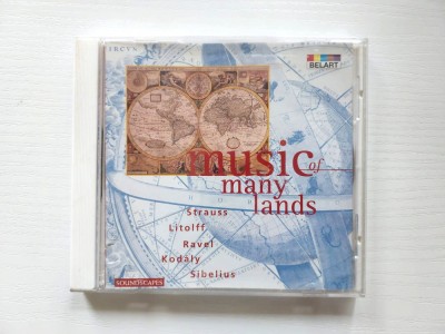 CD: Music of many lands, Belart, Strauss, Litoff, Ravel, Kodaly, Sibelius, etc foto