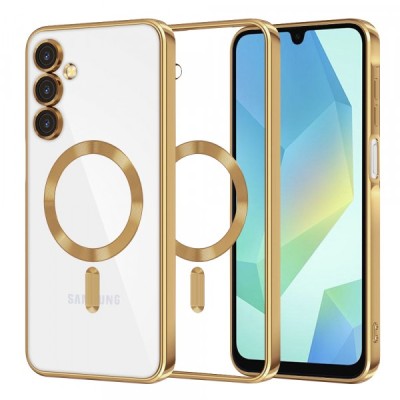 Husa MagSafe pentru Samsung Galaxy A16 5G A166 / A16 4G A165, Techsuit, Luxury Crystal, Aurie foto