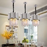 Candelabru 3x E14 Diametru 30cm Argintiu, Corbin
