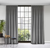 Set doua draperii catifea, gri
