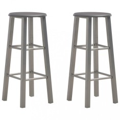 vidaXL Scaune de bar, 2 buc., antracit, MDF