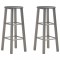 Scaune de bar, 2 buc., antracit, MDF