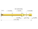 Test probe &icirc;nşurubat, 3A, &Oslash; 1.8mm