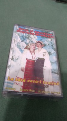 CASETA AUDIO SAVA SI SANZIANA NEGREAN -BRUDASCU -LA TATA CASA-I LUMUNA ORIGINALA FOARTE RARA !!! foto