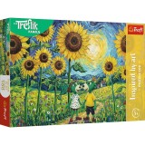 PUZZLE TREFL 100 FAMILIA TREFLIK INSPIRAT DE ARTA O PLIMBARE PRINTRE FLOAREA