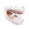 Pantofiori albi cu fundita dantelata (Marime Disponibila: 3-6 luni (Marimea 18