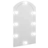 Cumpara ieftin Oglinda cu lumini LED, arcada, 70x40 cm, sticla