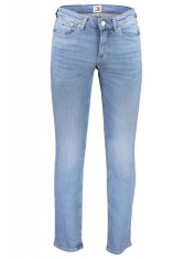 Blugi barbati cu talie medie, croiala Slim fit, azur, W29 L32
