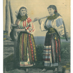 3366 - ETHNIC, women, from Dolj, Romania - old postcard, CENSOR - used - 1918