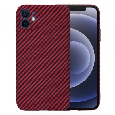 Husa pentru Apple iPhone 12, Techsuit, Carbonite FiberShell, Rosie foto