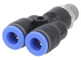 Racord Push-in Y cu Filet R 1/8 - 0,95-15bar