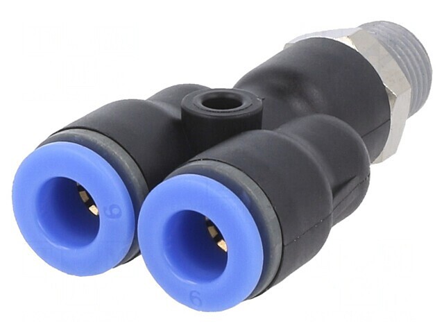 Racord Push-in Y cu Filet R 1/8 - 0,95-15bar