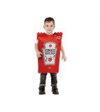 Costum carnaval Ketchup pentru copii 3-4 ani (92-104 cm)