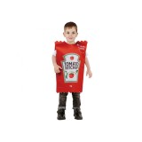 Costum carnaval Ketchup pentru copii 3-4 ani (92-104 cm)