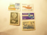 5 Timbre Brazilia nestampilate ,serie1val. sau deparaiate : Transport, Nestampilat