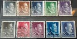 Deutsches Reich-Lot 10 timbre istorice WW2 &ndash; Guvernăm&acirc;ntul General (Polonia ocupată) &ndash; Efigie Dictator (1941-1943)