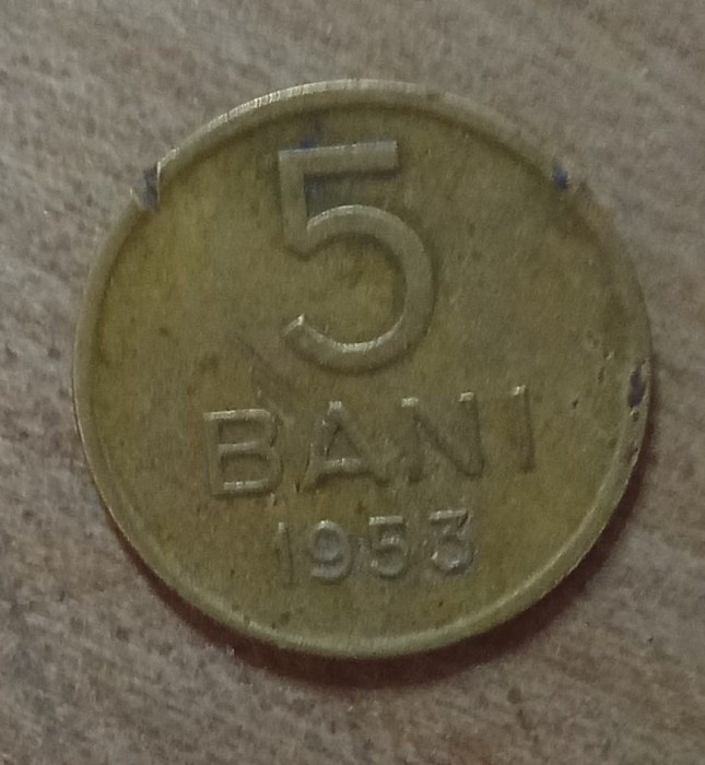 MNDRO10 moneda RPR Romania 5 bani 1953