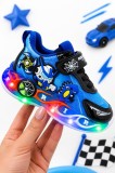 Cumpara ieftin Pantofi sport cu lumini LED, Model Playful, Albastru (Marime Disponibila: