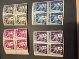 ROMANIA 1941-CRUCEA ROSIE-bloc de 4 timbre nestamilate-MNH