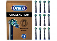 Set 12 rezerve pentru periuta de dinti electrica Oral-B Pro Cross Action, negru - NOU foto
