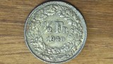 Cumpara ieftin Elvetia - moneda de colectie WWII - 1/2 franc 1940 argint 835 - foarte frumoasa !