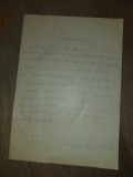 Cumpara ieftin Constantin Chirita, recomandare scrisa olograf pentru VALERIU BUCUROIU, 1973