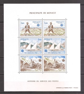 Monaco 1979 - EUROPA CEPT - Poştă şi Telecomunicaţii (MC de 2 serii), MNH foto