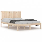 Cumpara ieftin Cadru de pat fara saltea, 160x200 cm, lemn masiv pin