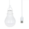 Bec LED USB, 5W, Cablu 1.05m, Lumină Albă Rece, Oem