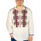 Bluza barbati R21, alb/rosu bordol, marime L