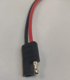 Cablu cu conector TAXI RP PAS 8 mm 14AWG (+ DEZIZ) rosu, Oem