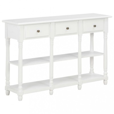 Gossi masuta consola, alb, 110x30x76 cm, lemn prelucrat foto