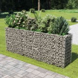 Gossi strat inaltat gabion, 270 x 50 x 100 cm, otel galvanizat