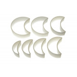 Set 7 forme pentru biscuiti Moon, Silikomart, 8x3.5 cm - 13x10.5 cm, nailon