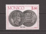Monaco 1987 - Cea de-a 150-a aniversare a renașterii monedei din Monaco, MNH